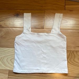 White Aéropostale cropped tank, size s
